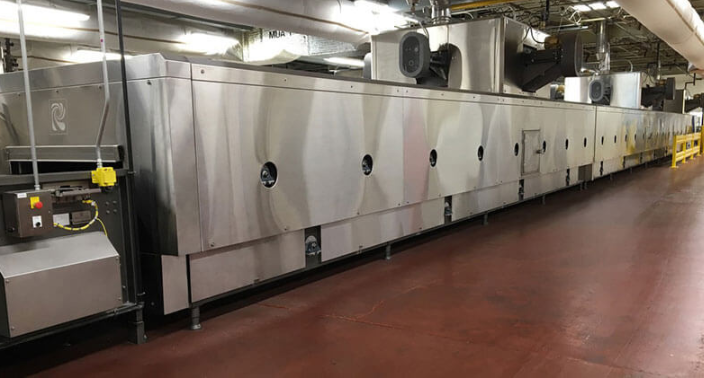 curing heating element for rotary oven